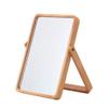 1PC Makeup Mirror Vanity Mirror Rectangular Makeup Mirror Dressing Up Mirror Wooden Frame Mirror Desktop Mirror for Girls Women view 1