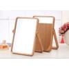 1PC Makeup Mirror Vanity Mirror Rectangular Makeup Mirror Dressing Up Mirror Wooden Frame Mirror Desktop Mirror for Girls Women view 2
