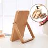 1PC Makeup Mirror Vanity Mirror Rectangular Makeup Mirror Dressing Up Mirror Wooden Frame Mirror Desktop Mirror for Girls Women view 4