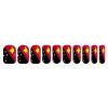 Papua New Guinea Flag Nail Stickers for Women Girls Manicure Waterproof Membrane Nails Decoration Accessories (Pack of 5) view 1