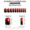 Papua New Guinea Flag Nail Stickers for Women Girls Manicure Waterproof Membrane Nails Decoration Accessories (Pack of 5) view 3