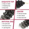 ELAOGI GoGo Curl Crochet Hair 18Inch 6Packs Gogo Curls Crochet Synthetic Braiding Hair Curl Crotchet Hair for Black Women (18 Inch (Pack of 6), 1B/Grey) view 3