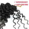 ELAOGI GoGo Curl Crochet Hair 18Inch 6Packs Gogo Curls Crochet Synthetic Braiding Hair Curl Crotchet Hair for Black Women (18 Inch (Pack of 6), 1B/Grey) view 4