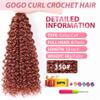 12Inch GoGo Curl Crochet Hair 6Packs Water Wave Crotchet Hair Curl Crochet Hair for Women (12 Inch, 350#) view 2