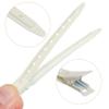 24 Packs Duck Bill Clips, Bantoye 3.35 Inches Rustproof Metal Alligator Curl Clips with Holes for Hair Styling, Hair Coloring, White view 3