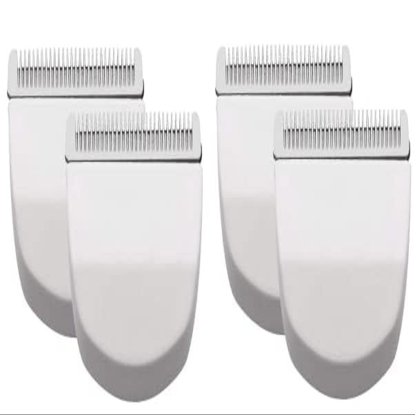 4Pcs Professional Peanut Clipper/Trimmer Snap On Replacement Blades #2068-300, Compatible with Wahl Peanut Hair Clipper/Trimmer, White.