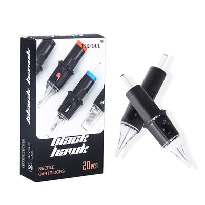 1RL Tattoo Cartridges Needles with Membrane Standard Disposable Tattoo Needle Cartridges #12(0.35mm) 1 Round Liner for Rotary Pen Machine Supply 20PCS Safety Packaging