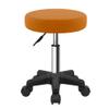 FURWOO Round Rolling Stool Height Adjustable Stool with Wheels for Spa Salon Massage Pale Brown view 1
