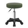 FURWOO Round Rolling Stool Height Adjustable Stool with Wheels for Spa Salon Massage Green view 1