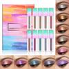 ABELYN 10 Colors Glitter Liquid Eyeshadow Makeup Set Long Lasting Highly Pigmented Liquid Eye Shadow Shimmer Metallic Shining Sparkly Eyeshadow Cosmetics view 2