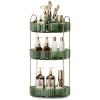 360 Rotating Makeup Organizer, Large-Capacity Skincare Make Up Storage 3 Tier Perfume Organizers Cosmetic Dresser Organizer with Makeup Brush Holder, Fits Bedroom, Bathroom, Vanity Shelf Countertop view 1