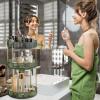 360 Rotating Makeup Organizer, Large-Capacity Skincare Make Up Storage 3 Tier Perfume Organizers Cosmetic Dresser Organizer with Makeup Brush Holder, Fits Bedroom, Bathroom, Vanity Shelf Countertop view 3