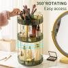 360 Rotating Makeup Organizer, Large-Capacity Skincare Make Up Storage 3 Tier Perfume Organizers Cosmetic Dresser Organizer with Makeup Brush Holder, Fits Bedroom, Bathroom, Vanity Shelf Countertop view 4