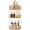 360 Rotating Makeup Organizer, Large-Capacity Skincare Make Up Storage 3 Tier Perfume Organizers Cosmetic Dresser Organizer with Makeup Brush Holder, Fits Bedroom, Bathroom, Vanity Shelf Countertop view 1