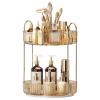 360 Rotating Makeup Organizer - Large-Capacity Skincare & Makeup Storage with 2-Tier Perfume Organizers, Cosmetic Dresser & Makeup Brush Holder - Fits Bedroom, Bathroom, Vanity Shelf & Countertop view 1