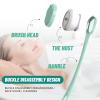 Electric Body Bath Brush, Scrubber Shower Brush Rechargeable Long-Handled Electric Bath Brush with 6 Heads for Cleanse, Massage, Exfoliate and Pamper Your Skin in The Shower (Fresh Green) view 2