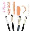 4 Pcs Concealer Brush Under Eye Professional Contour Concealer Foundation Brush for Blending Liquid or Powder Cosmetics Angled Foundation Brushes view 4