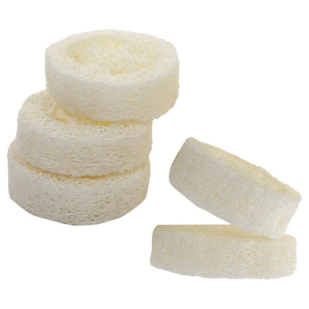 5pcs Bath Bath Brush Sponges Soap Holder Bath Natural Loofa Foam Natural Container Storage Soap Tray Household Soap Pad Loofah Travel Suite