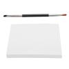 Disposable Mixing Palette, L Size Waterproof Makeup Paper with Double Ended Brush, Disposable Nail Art Palette with Nail Drawing Painting Pen view 2