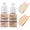 2 Pack PHOERA Foundation, Flawless Soft Matte Liquid Foundation Makeup for Women..PHOERA Foundation101# Porcelain and 102# Nude view 1