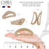 Camila Paris CP3528 French Hair Clip for Women, Beige, Girls Hair Claw Clip Jaw Fashion Durable and Styling Hair Accessories for Women, Luxury Ladies Strong Hold No Slip Grip Clamp, Made in France view 2