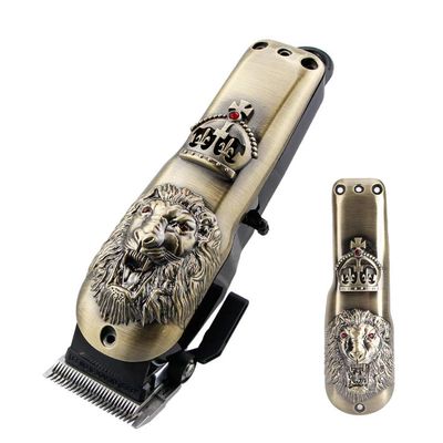 FILFEEL Professional Hair Clipper Front Cover, Electric Hair Cutter Trimmer Sheel Protective Casing for (Lion Bronze)