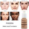 2 Pack PHOERA Foundation 102# Nude 103# Warm Peach,Flawless Soft Matte Liquid Foundation 24 HR Oil Control Concealer Foundation Makeup. view 3