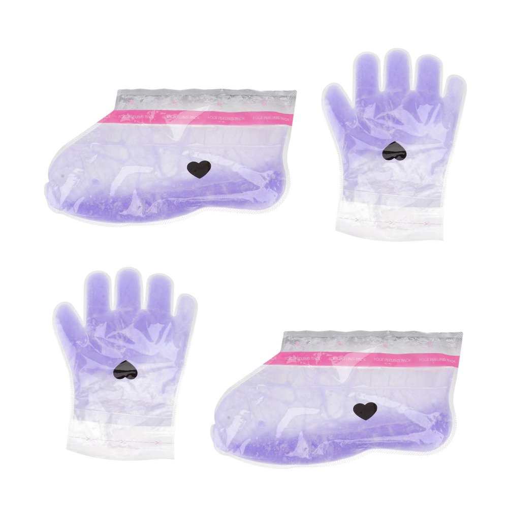 FOMIYES 2pairs Lavender Paraffin Wax Cover for Hands and Feet Nourishing for Soft Skin Non-Woven for Wax Therapy and Pedicures