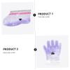 FOMIYES 2pairs Lavender Paraffin Wax Cover for Hands and Feet Nourishing for Soft Skin Non-Woven for Wax Therapy and Pedicures view 2