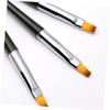 FOMIYES 3pcs Nail Art Brush for Manicure Includes Flat Uv Gel Pens for Nail Painting for Diy Art and Detailing Patterns view 4