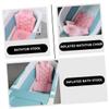 Toyvian Bath Seat Backrest Cushion for Bathtub Portable Folding Bath Chair for Adults and Seniors Comfortable Anti-Slip Bathtub Seat for Relaxing Soak for Elderly Pregnant Women view 2
