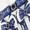 Horse show bows and belt combo. Surcingle belt, ribbon bow. Equestrian gift (Navy Bit) view 4