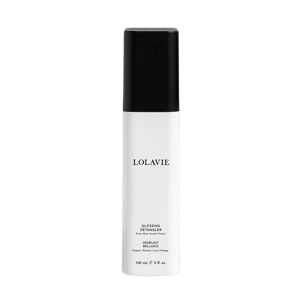 LolaVie Glossing Detangler - 5 oz - Delivers 15x Softer, Smoother Hair & 99% Reduction in Flyaways - 450-Degree Heat Protectant - Color Safe - All Hair Types