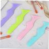 Beaupretty 2pcs Eyelash Mascara Drawing Aid Silicone Eyebrow Stencil Reusable Makeup Tool for Eyeliner Easy Cleaning view 3