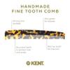 Kent F3T TY Fine Tooth Comb for Hair Parting, Handmade Combs for Men and Straightening Comb for Women, Dandruff Remover Kent Mens Combs for Fine Hair view 4