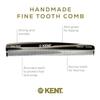 Kent F3T Black Graphite Fine Tooth Comb - Hair Parting and Straightening Comb for Men's & Women's Dandruff Remover, Saw Cut and Hand Polished Made in England view 4
