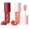 2Pack Big Brush Head Hydrating Lip Glow Oil Plumping Lip Tint, Hydrating Lip Gloss Tinted Lip Balm Transparent Lip Care, Long Lasting Nourishing Non-sticky Fresh Texture (Strawberry + Cherry) view 1