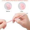 HaimiLiya Gel Nail Remover Tool, Cuticle Pusher for Women, Dual-end Dead Skin Nail Pusher Nail Dirt Cleaner Tool, 410 Stainless Steel,No.02 (CP No.02-Pink 2Pcs) view 4