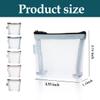 10 Mini Mesh Pouch, Clear Zipper Pouch, Cosmetic Case - Small Item Organizer with Key Kit (5 Colors) view 2