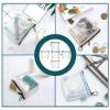 10 Mini Mesh Pouch, Clear Zipper Pouch, Cosmetic Case - Small Item Organizer with Key Kit (5 Colors) view 4