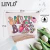 LEVLO Nail Boss Cosmetic Make Up Bag Nail Technician Gift Nail Artists Make Up Zipper Pouch Bag Nail Tech Merch (Nail Boss) view 2