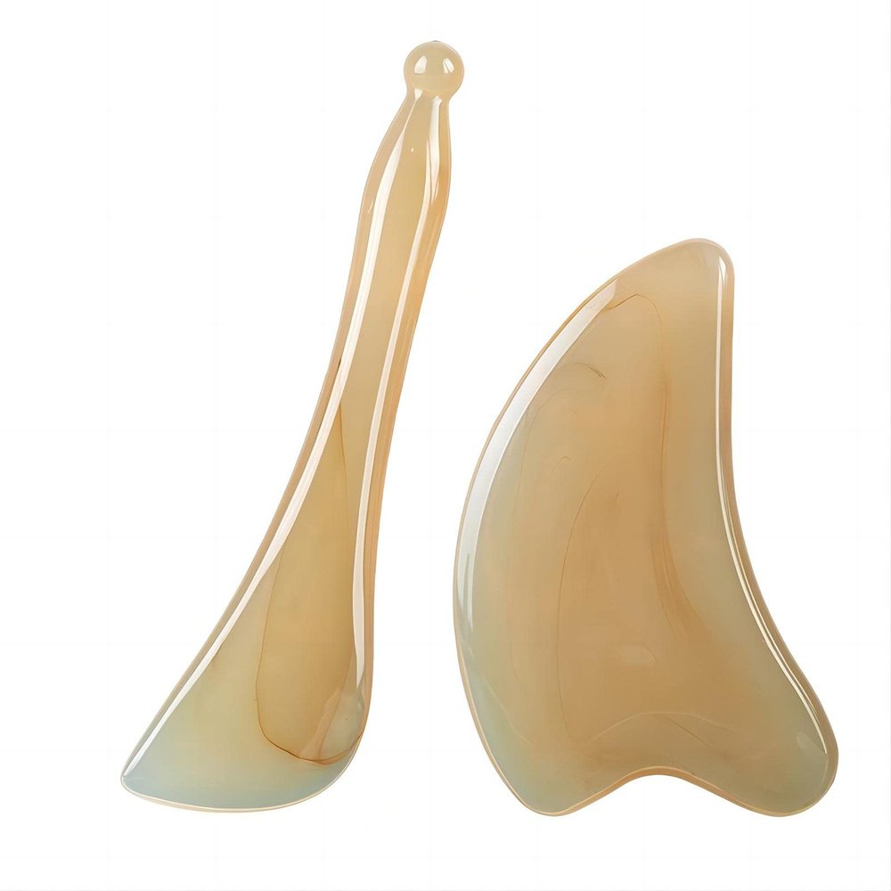 Gua Sha,Gua sha Facial Tools, gua sha for Face Body,Facial Beauty Skin Care Tools,Massager for Face, Eyes, Neck,Muscle Relaxing and Relieve Fine Lines and Wrinkles (2Pcs Gua sha Board)