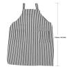 Hair Stylist Cutting Hair Collar Striated Salon Apron with 2 Pockets Professional Adjustable Haircut Hairdressing Cape Kitchen Cloth Styling Tool for Salon Hairstylist Hair Color pad Shawl Neck Protec view 2