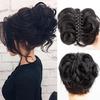 FPVPRO Messy Bun Hair Pieces Wavy Curly Clip in Claw Hairpieces Combs add Ponytail Hair Pieces Synthetic Hair view 1