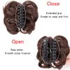 FPVPRO Messy Bun Hair Pieces Wavy Curly Clip in Claw Hairpieces Combs add Ponytail Hair Pieces Synthetic Hair view 3