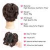 FPVPRO Messy Bun Hair Pieces Wavy Curly Clip in Claw Hairpieces Combs add Ponytail Hair Pieces Synthetic Hair view 4