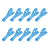Oyaface Body Piercing Kits Septum Clamps for Ear Nose Navel Nipple Lip Piercing Tools Piercing Supplies, 10 Pcs, Blue Triangular view 1