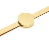 Compass Eyebrow Ruler, Stainless Steel Material Gold Eyebrow Stencil Ruler, Adjustable Accurate Positioning Compass Design Brow Measuring Tool view 3