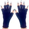 ManiGlovz -The Original Dermatologist Recommended UPF 50+ UV Protective Manicure and Sunblock Fingerless Gloves, Sun Protection, Driving and Gel Manicure Gloves in Navy view 1