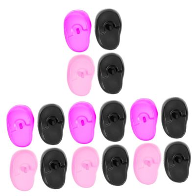 Healeved 16pcs Ear Protectors for Hair Dyeing Reusable Ear Covers for Heat Water Resistance and Noise Reduction for Hair Treatment and Salon Use